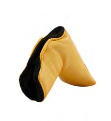 Our putter covers are crafted in Ultraleather Plus, Ultraleather, or Peloton