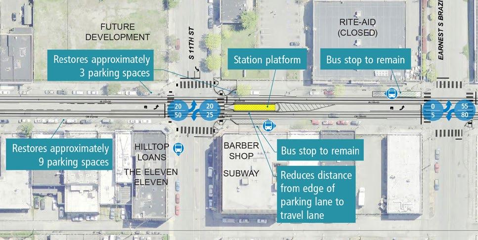 platform options City selects platform locations in consultation with Pierce Transit and Sound Transit and following review of comments Sound Transit and City hold two public meetings to share