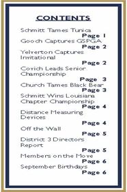 Official Publication of the Junior Foundation Vol. 3, Issue 7 February 2012 Junior Tour Edition Dear Junior Golfers & Parents New changes for 2012!! Junior Tour Director New Additions To website www.