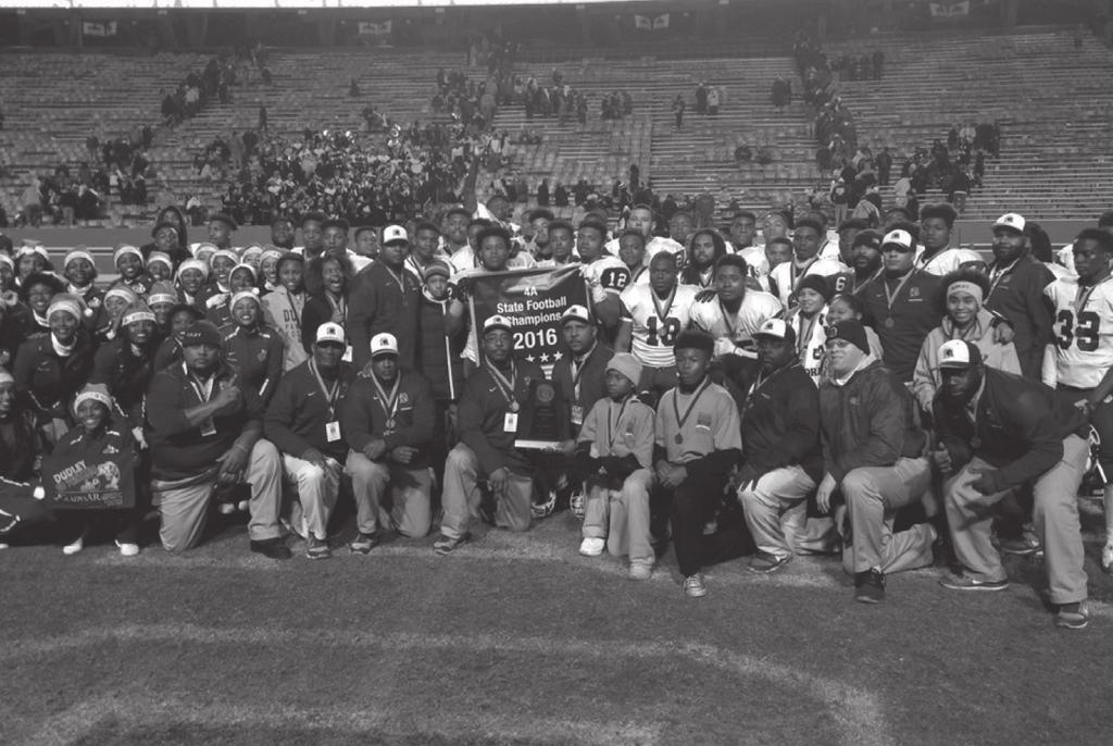 0 FOOTBALL CHAMPIONSHIP RECAPS A: Dudley dominant over Cape Fear en route to their fourth championship RALEIGH, N.C. It didn t take long, one minute to be exact, for the Dudley Panthers to seize control of the A State Championship Game against Cape Fear.