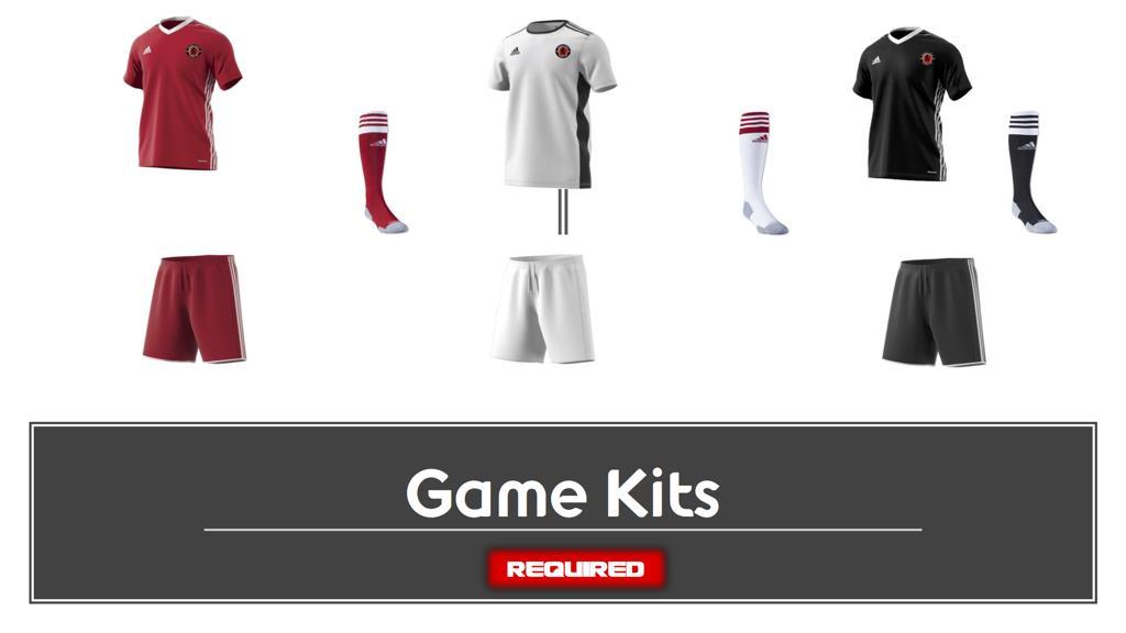 Uniforms All AUFC soccer players must purchase required uniforms and gear. This includes all home, away, third kit, training gear and warm-ups.