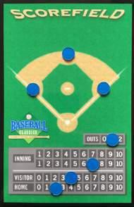 Section 2 Baseball Classics Game Parts Your complete set of Baseball Classics game parts includes: 1 Premium Game Box 4 Dice (1 binary plus 2 green & 1 blue six-sided) 2 sets of four Pitcher Batting