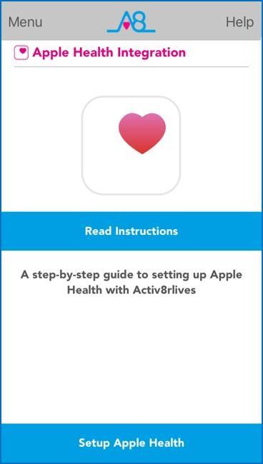 Apple Health (HealthKit) Integration Included in the Activ8rlives Health Monitoring and Food Diary App is the ability to allow users to record data from Activ8rlives growing range of