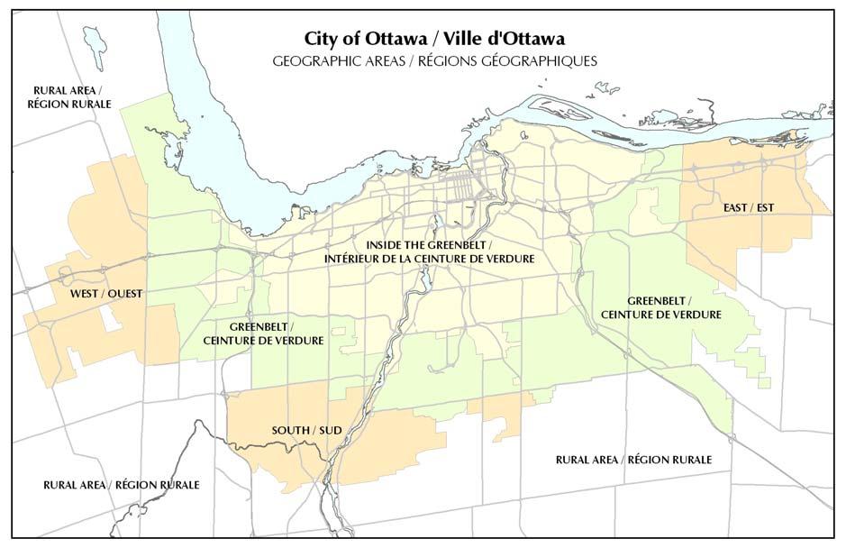 2.2 Population and Employment Distribution The City of Ottawa is expecting substantial growth in population and employment by 2031, with new residents and workers placing considerable pressure on its