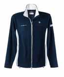 Boyd Yachting Fleece Jacket Men Lightweight, warming fl eece jacket, navy blue with white side inserts, side pockets with concealed zip and hand-warming fl eece lining, adjustable hem with