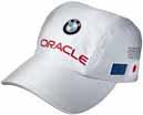 80 30 0 418 033 AC Sun Hat Grey bucket hat with appliqué team flag patches, embroidered BMW ORACLE Racing logo on the front and GGYC CHALLENGER FOR 32 ND