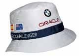 80 30 0 418 034 Beanie Hat Knitted hat in navy blue with stripes, embroidered BMW ORACLE Racing logo on the front and embroidered Henri Lloyd logo on the back.
