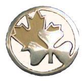 Gold Maple Leaf Award 1. H1012 2. POR (1984) 3. 1984-4. Round; gilt; metal: Trefoil superimposed over Maple Leaf. Honorary Life Membership Pin 1. H1013 2.
