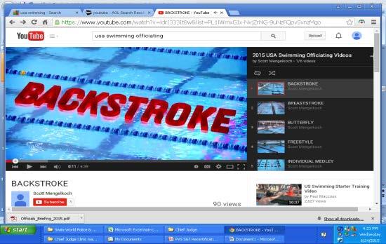 USA Swimming S&T Video Presentation Available on USA Swimming website