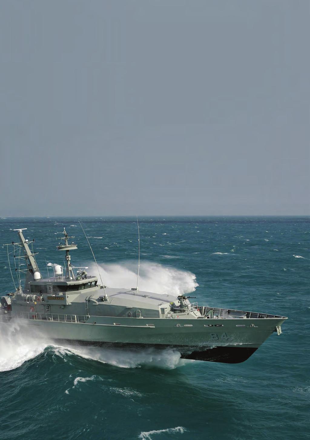 Defence Patrol boats and mine hunters spend a large proportion of their operational time at low speeds where traditional fin stabilizers do not work effectively.