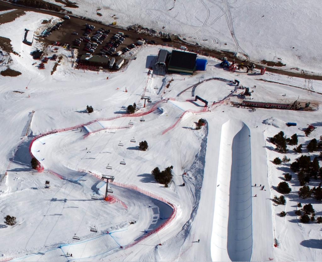 10 Teams hospitality at the competition venues Location: Will be located at the hangar (next to the chairlift) in Alabaus Area, in front of the Finish Area.