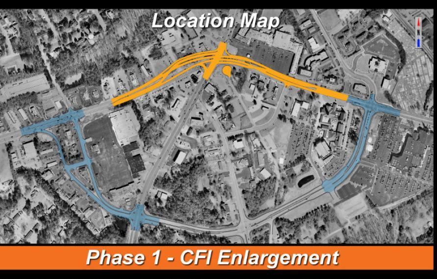 TIA-GW-067 US 78 at SR 124 Proposed continuous flow intersection (CFI) will reduce number of conflict points resulting in