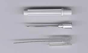 A standard 18 Gage needle In Conclusion: Note the area of