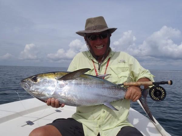 Fishing Report.Captain Baz Yelverton BLACKFIN TUNA ON FLY!!! You never know when the magic's going to happen. Full moon, neap tide...it just didn't matter on September 29.