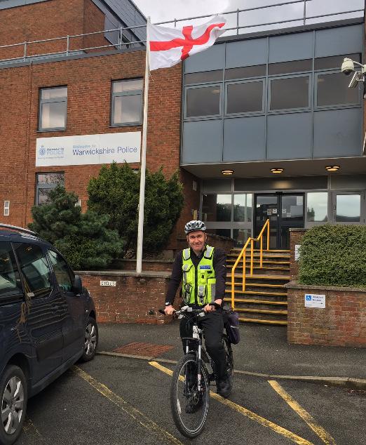 High visibility cycle patrols PC Andy Crouch has been racking up the miles on the push bike this month by conducting high visibility patrols around the Town North area.