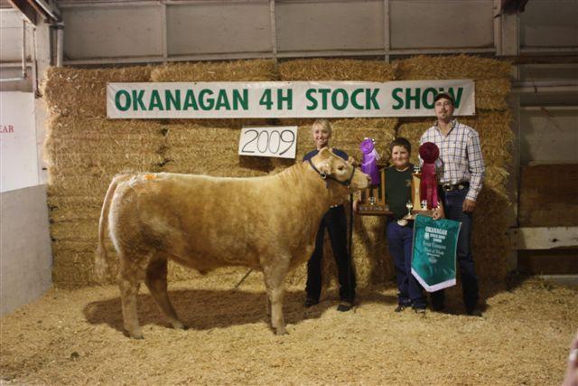 Ranch 2004 Group of Five Grand Champion Steers at Ok.