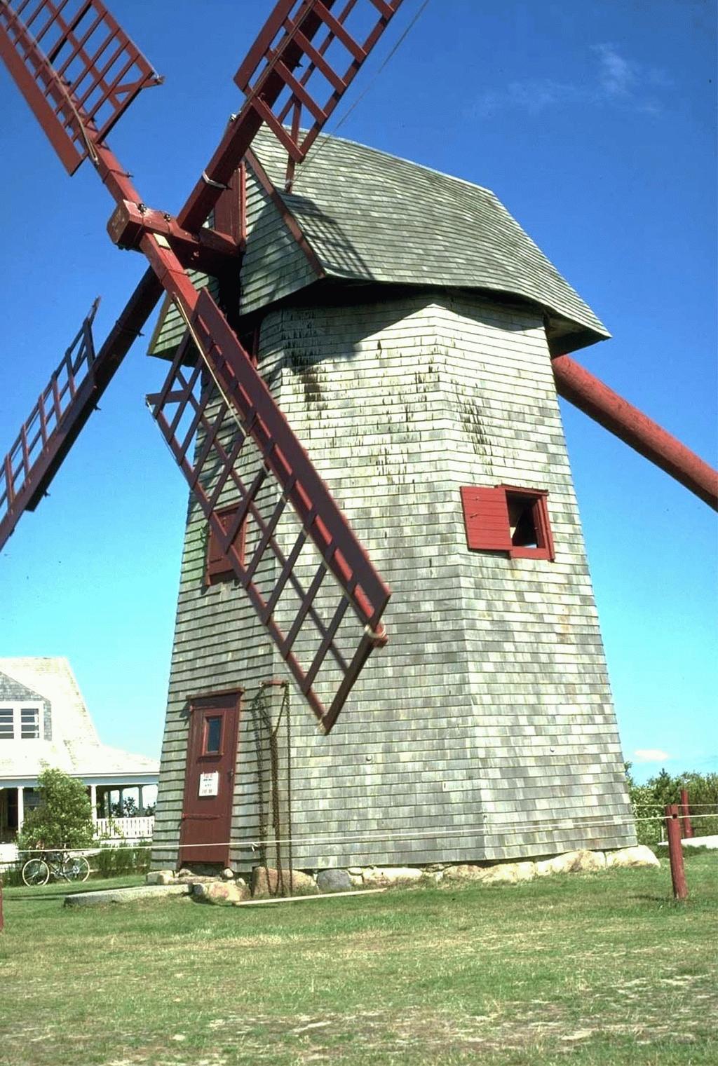 Solar Matters I Photos Wind Watching Old Mill in Nantucket Massachusetts, built in 1746.