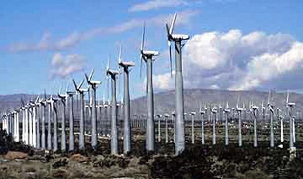 Corporation) Modern wind farm in