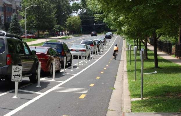 o Drawback: While shared use paths may be a comfortable bikeway type in areas with less activity, they are less comfortable for both bicyclists and pedestrians in activity centers.
