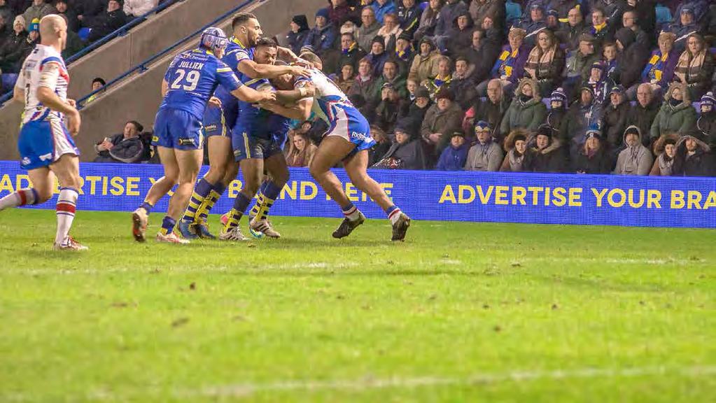 STAND TUNNEL TV CAMERA SOUTH STAND TV Coverage during conversions TV Coverage during conversions EAST STAND WHAT YOU CAN EXPECT Stadium advertising at Warrington Wolves gives you the perfect