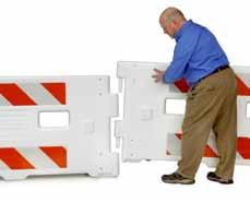 SafetyWall TM Assembly Instructions Attach SafetyRail, our other ADA-Compliant Pedestrian Barricade, to SafetyWall!