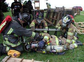RIG ACTION PLAN: RAPID INTERVENTION Anticipate patient extrication requirements and