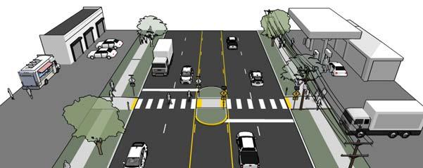 Hybrid beacos are used to improve o-motorized crossigs of major streets i locatios at midblocks