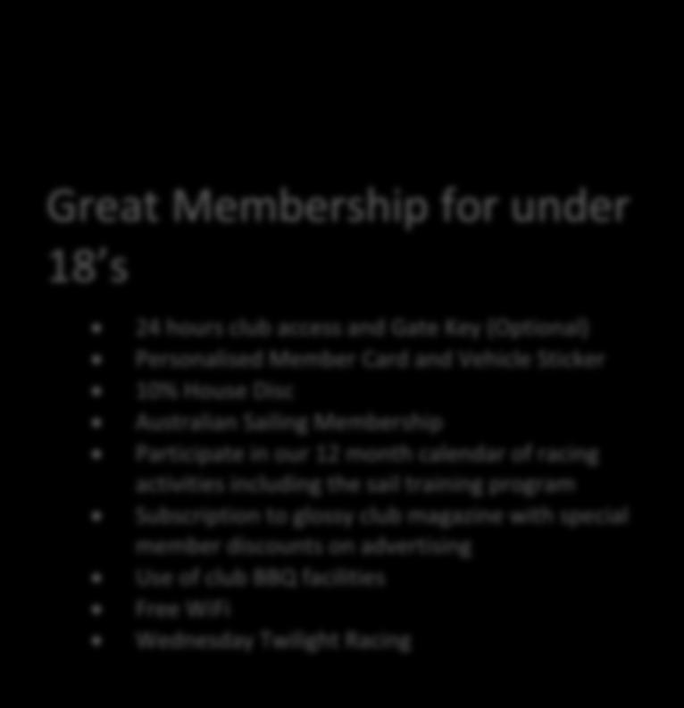 Membership for those residing 160kms from