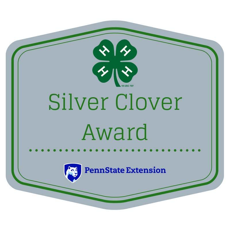 LEVEL 4: Silver Clover Member must complete FIVE of the following tasks: 1. Serve as a club officer or committee chair. (Working with Groups) 2.