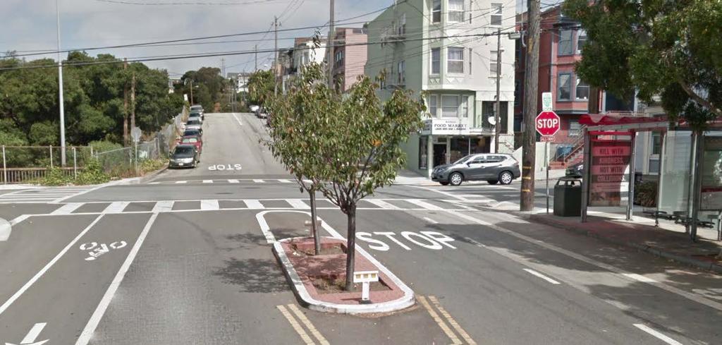 The blocks from Kirkham to Lawton and Taraval to Ulloa are candidates for angled parking.