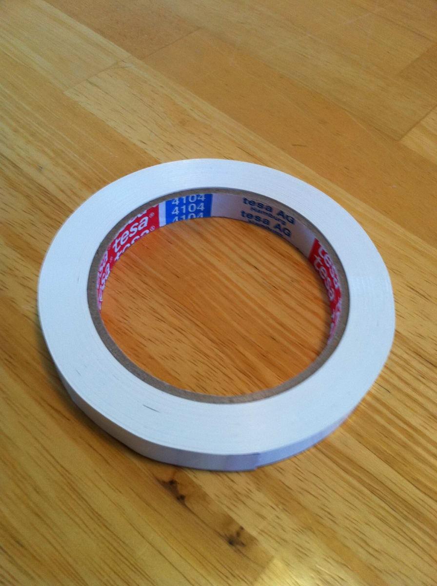 Tape Specifications and Placement Tape Thickness: 64u - 76u (.0025" -.0030") Tape Width: 12mm (.5") Tape Surface: Glossy Smooth Example Tape: Tesa 4104, White* Source: www.oxaero.