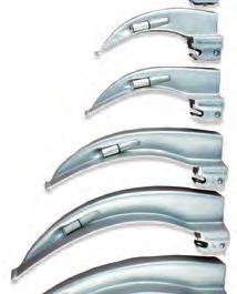 handle 1 Medium chrome plated fiber optic laryngoscope handle 5 Miller