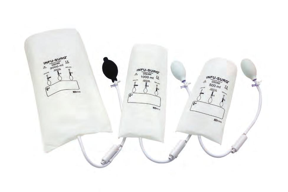 EMERGENCY Medication Delivery INFU-SURG PRESSURE INFUSION BAG LATEX FREE SINGLE PATIENT USE DISPOSABLE Ethox Ideal for intravenous and intra-arterial infusion treatment including A-line pressure