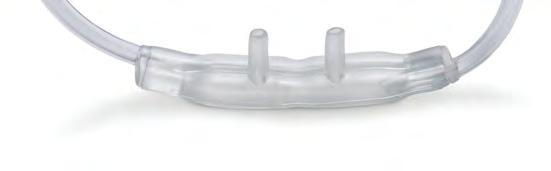 Connector Straight nares made of ultra-soft material for optimum patient comfort