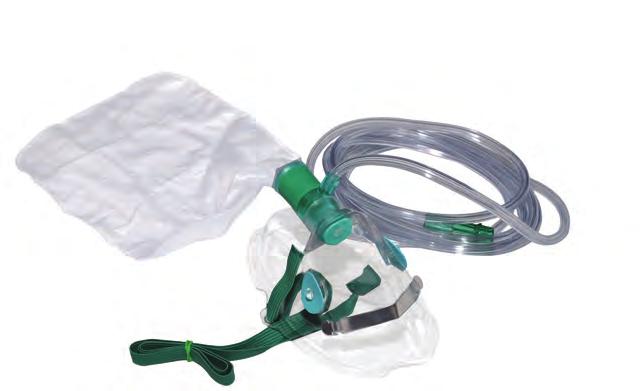 fit Transparent PVC mask enables clear visualization of patient Swivel connector design ensures uninterrupted flow of oxygen from the bag to the patient All sizes include 7' 3-channel oxygen tubing