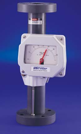 For lower temperatures and pressures where PVC is acceptable, the PVC-tube Varea-Meter also gives excellent results metering aggressive chemicals.