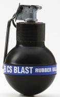 LESS LETHAL IMPACT MUNITIONS 1090 Rubber Pellet Only 1088 CS 1089 OC STINGER Rubber Ball Grenade Area deployment device Maximum stimulus overload via light, sound, impact and agent delivery