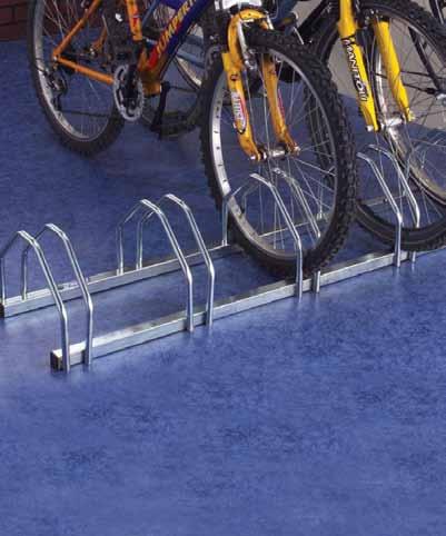 Cycle Stand Racks Cost effective cycle storage Manufactured from rust proof, zinc plated bars Can accommodate all tyres from 35 to 55mm Self supporting popular design Can