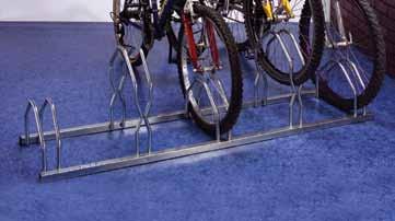 Traffic Line Bicycle Rack Ideal for schools bicycle parking Manufactured from hot dip galvanised steel Supplied fully assembled with round tube