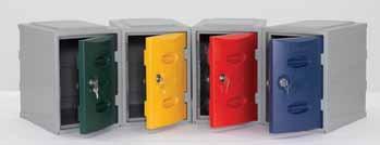 If you require a different colour, please call us on 0800 1777 052 Code H x W X D (mm) Colour QNCPT01 1800 x 300 x 450 Light Grey Wet n Dry Lockers Tough polyethylene lockers Manufactured from tough,