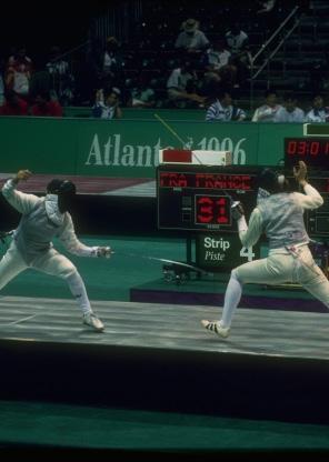 FENCING Atlanta 1996 Foil (W) Beijing 2008 Sabre (M) London 2012 Foil team (W) Rio 2016 Epée team (M) INTRODUCTION Fencing was on the programme of the Games of the I Olympiad in Athens in 1896, and