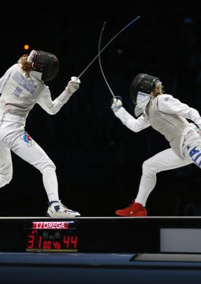 The women s sabre featured on the programme for the first time at the Games in Athens in 2004.