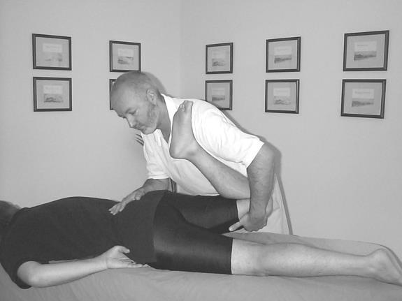 Femoris Client Position: continued from Quadriceps test With leg in knee flexion gently