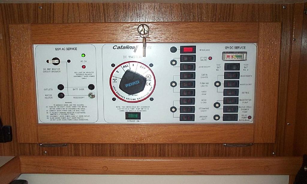 III. VESSEL SYSTEMS A. ELECTRICAL SYSTEMS Libertas has two electrical systems, 110 volts AC and 12 volts DC.