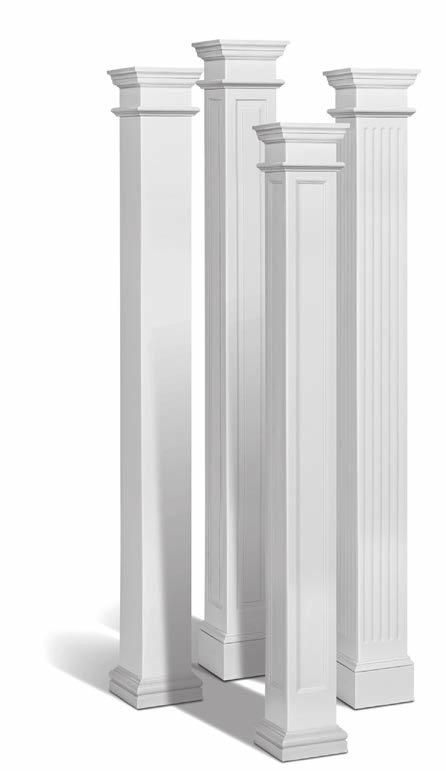 SQURE COLUMNS B T B Design from Bottom T Design from Top stragal to be Determined by Customer B T SQURE RISED PNEL COLUMNS vailable in Full s, Split-Fit s and Pilaster s () Top Bottom Material