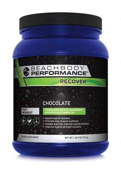RECOVER Post-Workout Formula When you re too sore from your workouts, it s much harder to be consistent with your program.