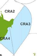 3.3 CRA 4 3.4 CRA 7 o The Minister sets a TAC of 484 t for CRA 4. o The Minister sets aside 35 t to allow for Maori customary interests in CRA 4.
