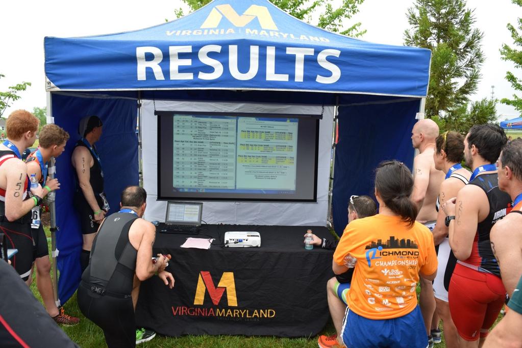 Race Results & Awards Tentative results will be posted as they come available on race day in the Digital Video Group Results Tent on a projection screen.