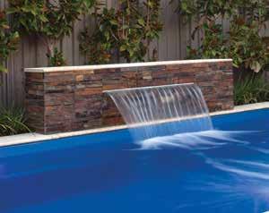 3 Serenity HEIGHT DEPTH newest addition to the water feature range features a flowing curve that would look