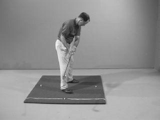 Remember to start the backswing with the shoulders and also to keep